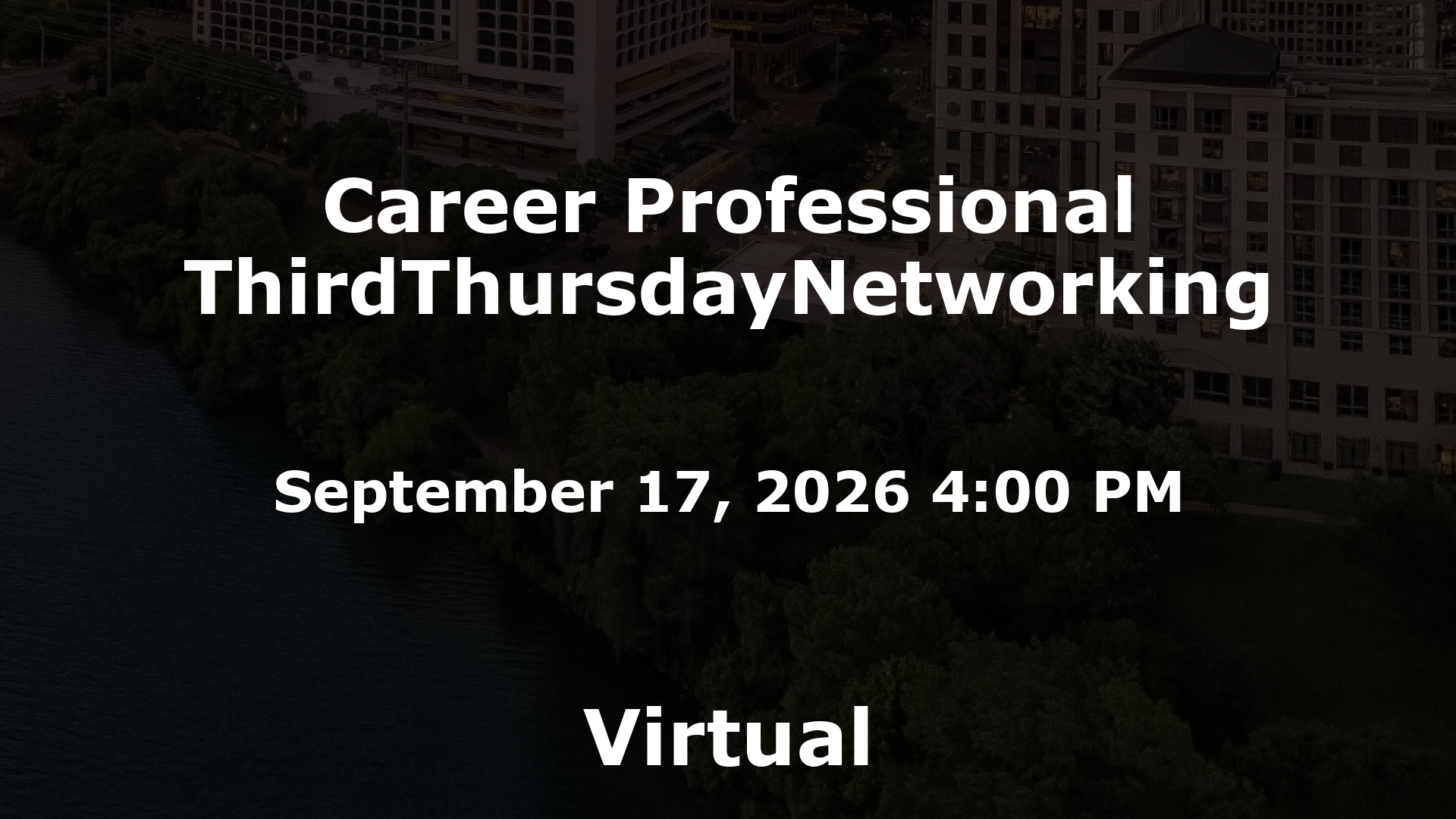 Career Professional ThirdThursdayNetworking event image